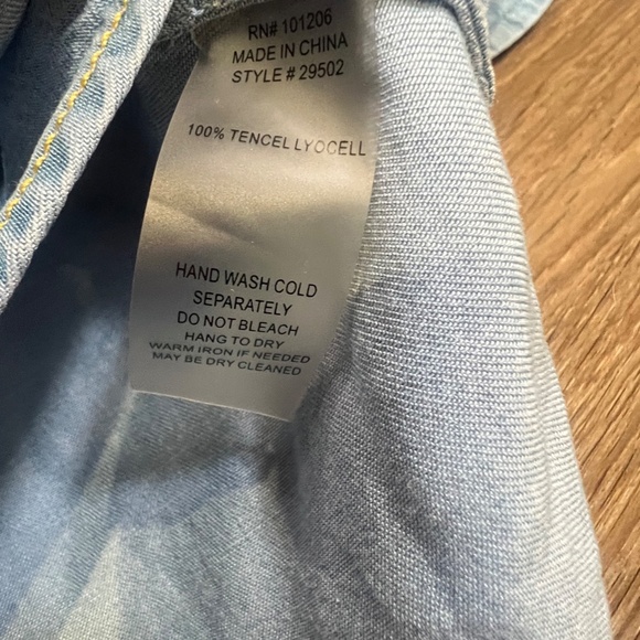 Soft Surroundings TopNotch 100% Tencel Denim Style Tunic Sz L - Picture 7 of 12